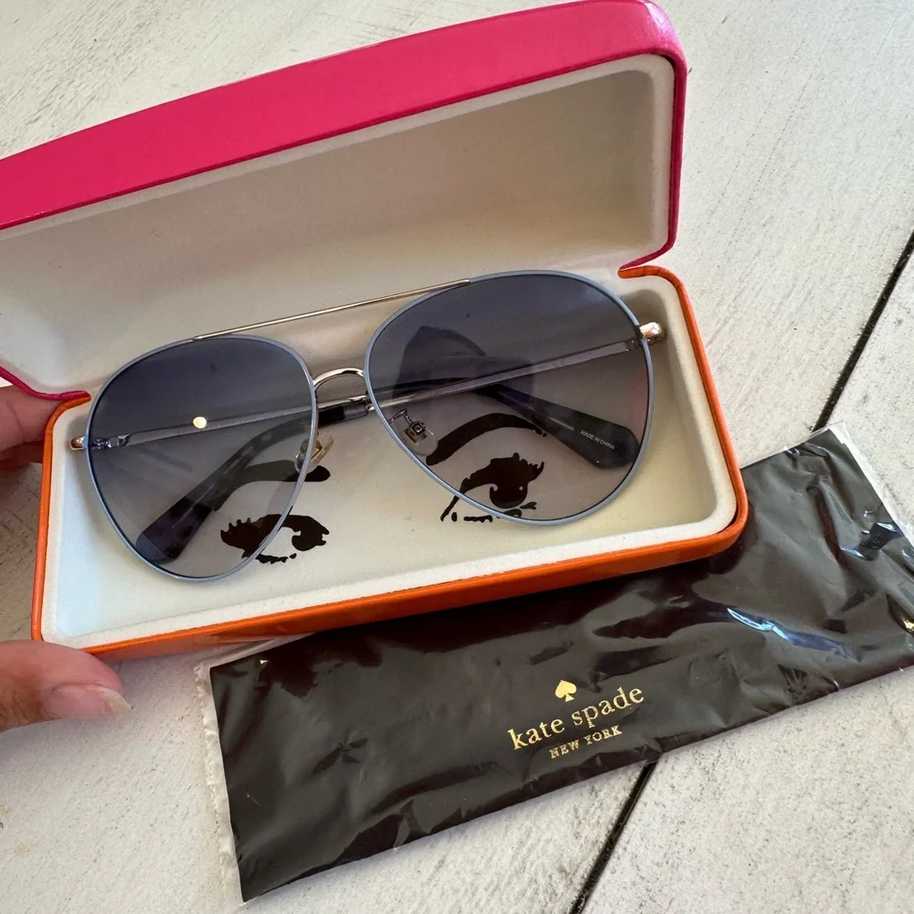 KATE SPADE BLUE AVIATORS